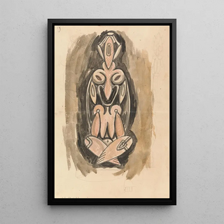 Henri GaudierBrzeska - Study for a Sculptural Column.webp