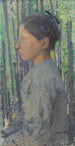 Nainen sivuprofiilissa - Henri Jean Guillaume Martin — näkymä teoksesta
