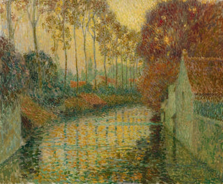 Henri Le Sidaner - Canal in Autumn Gisors.webp