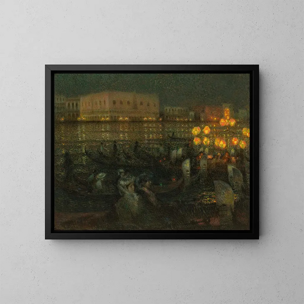 La Sérénissime Venise - Henri Le Sidaner — kehystetty taideteos seinällä