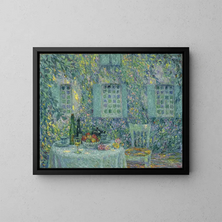 Henri Le Sidaner - La Table soleil dans les feuilles Gerberoy.webp