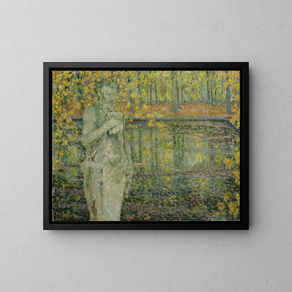 Le Vieux Faune - Henri Le Sidaner — kehystetty taideteos seinällä