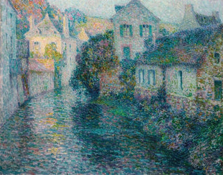 Henri Le Sidaner - Les Vieilles Maisons Quimperl.webp