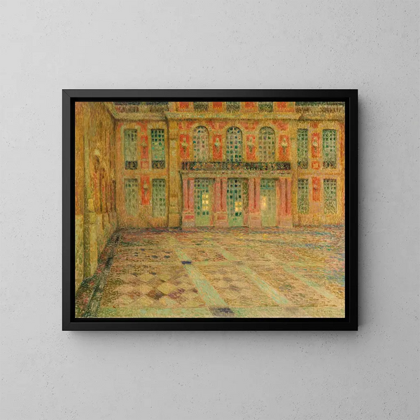 Cour d'Honneur de Versailles - Henri Le Sidaner — kehystetty taideteos seinällä