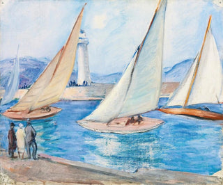 Henri Lebasque - Dpart De Rgates Dans Le Midi St Tropez.webp