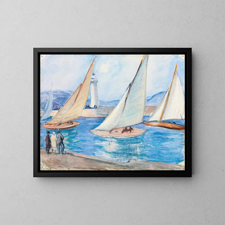 Henri Lebasque - Dpart De Rgates Dans Le Midi St Tropez.webp