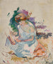 Nainen puutarhassa - Henri Lebasque — näkymä teoksesta