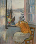 Nuori nainen ikkunan edessä - Henri Lebasque — näkymä teoksesta