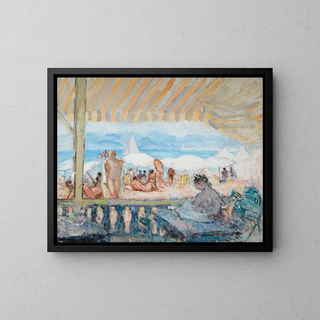 Henri Lebasque - Vranda sur la Plage de Cannes.webp