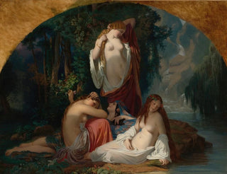 Henri Lehmann - Les Baigneuses  Les Filles De La Source.webp