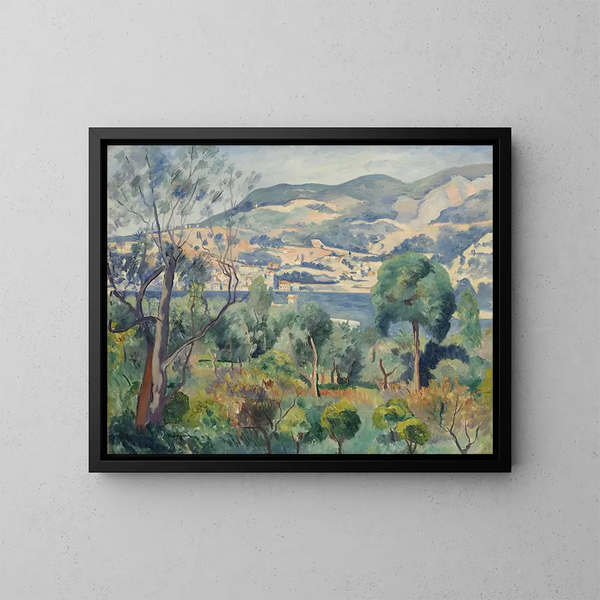Rade de Villefranche - Henri Manguin — kehystetty taideteos seinällä