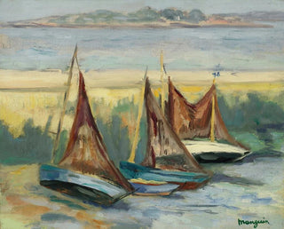 Voiliers à marée basse - Henri Manguin — näkymä teoksesta