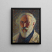 Autoportrait à la barbe blanche - Henri Martin — kehystetty taideteos seinällä