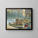 Barques à Collioure - Henri Martin — kehystetty taideteos seinällä