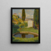 Bassin ouest du Parc de Marquayrol avec vue sur l'atelier d'Henri Martin - Henri Martin — kehystetty taideteos seinällä
