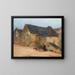 Chevrière devant une vieille maison à Labastide - Henri Martin — kehystetty taideteos seinällä