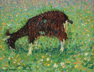 Kiliainen kukkakedolla - Henri Martin — näkymä teoksesta