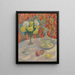 Dahlias au soleil - Henri Martin — kehystetty taideteos seinällä