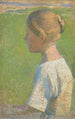 Nuori nainen profiilissa - Henri Martin — näkymä teoksesta