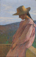 Nuori tyttö istumassa - Henri Martin — näkymä teoksesta