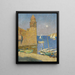 La Tour de Collioure lever de lune - Henri Martin — kehystetty taideteos seinällä
