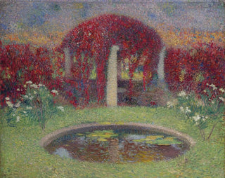Le Bassin et la tonnelle - Henri Martin — näkymä teoksesta