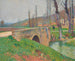 Le pont sous un ciel gris - Henri Martin — näkymä teoksesta