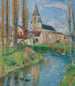 Labastide-du-Vertin kirkosta - Henri Martin — näkymä teoksesta