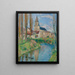 Labastide-du-Vertin kirkosta - Henri Martin — kehystetty taideteos seinällä