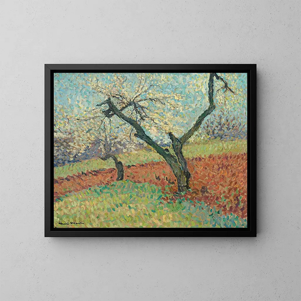 Le Vieux Prunier - Henri Martin — kehystetty taideteos seinällä