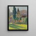 L Labastide-du-Vertin kirkon - Henri Martin — kehystetty taideteos seinällä