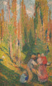 Kesä, maalaismaisema - Henri Martin — näkymä teoksesta
