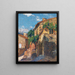 Maisons à Collioure - Henri Martin — kehystetty taideteos seinällä