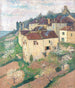 Maisons à Saint - Cirq - Lapopie - Henri Martin — näkymä teoksesta