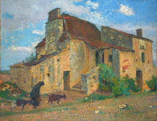 Maisemakuva maaseudulta - Henri Martin — näkymä teoksesta
