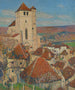 Saint-Cirq-Lapopie - Henri Martin — näkymä teoksesta