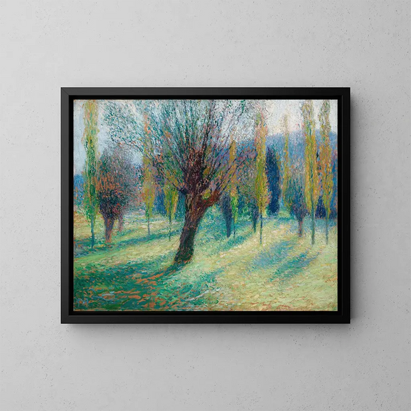 Saules dans la vallée du Vert - Henri Martin — kehystetty taideteos seinällä