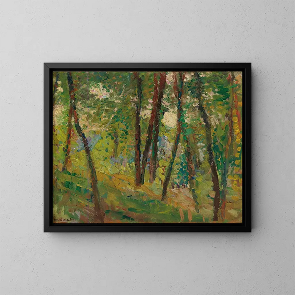Metsänaluskohdasta - Henri Martin — kehystetty taideteos seinällä