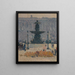 Yksi Concorde-aukiön suihkulähteistä, Pariisi - Henri Martin — kehystetty taideteos seinällä