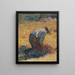 tutkimus La Moisson - Henri Martin — kehystetty taideteos seinällä