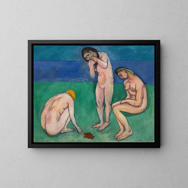 Baigneurs avec une tortue - Henri Matisse — kehystetty taideteos seinällä