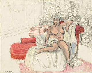 Nu maalaus nojatuolissa - Henri Matisse — näkymä teoksesta