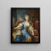 Portrait d'une dame assise sur un canapé - Henri Millot — kehystetty taideteos seinällä