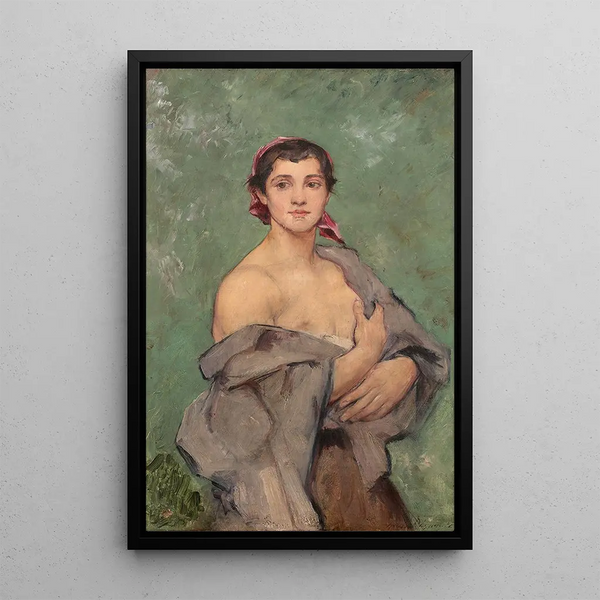 Mustalaisnainen - Henri Regnault — kehystetty taideteos seinällä