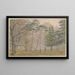 Puutarha Bois de Boulogne - Henri Rivière — kehystetty taideteos seinällä