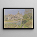Lourmarin-maalaus - Henri Rivière — kehystetty taideteos seinällä