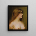 Portrait d'une jeune femme - Henri Rondel — kehystetty taideteos seinällä