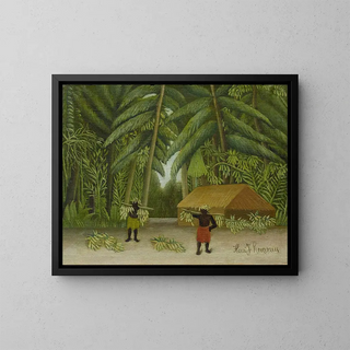 Banaanin sadon - Henri Rousseau — kehystetty taideteos seinällä