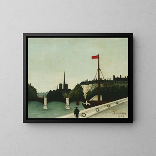 Notre-Dame - Henri Rousseau — kehystetty taideteos seinällä