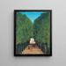 L'avenue du parc de Saint-Cloud - Henri Rousseau — kehystetty taideteos seinällä